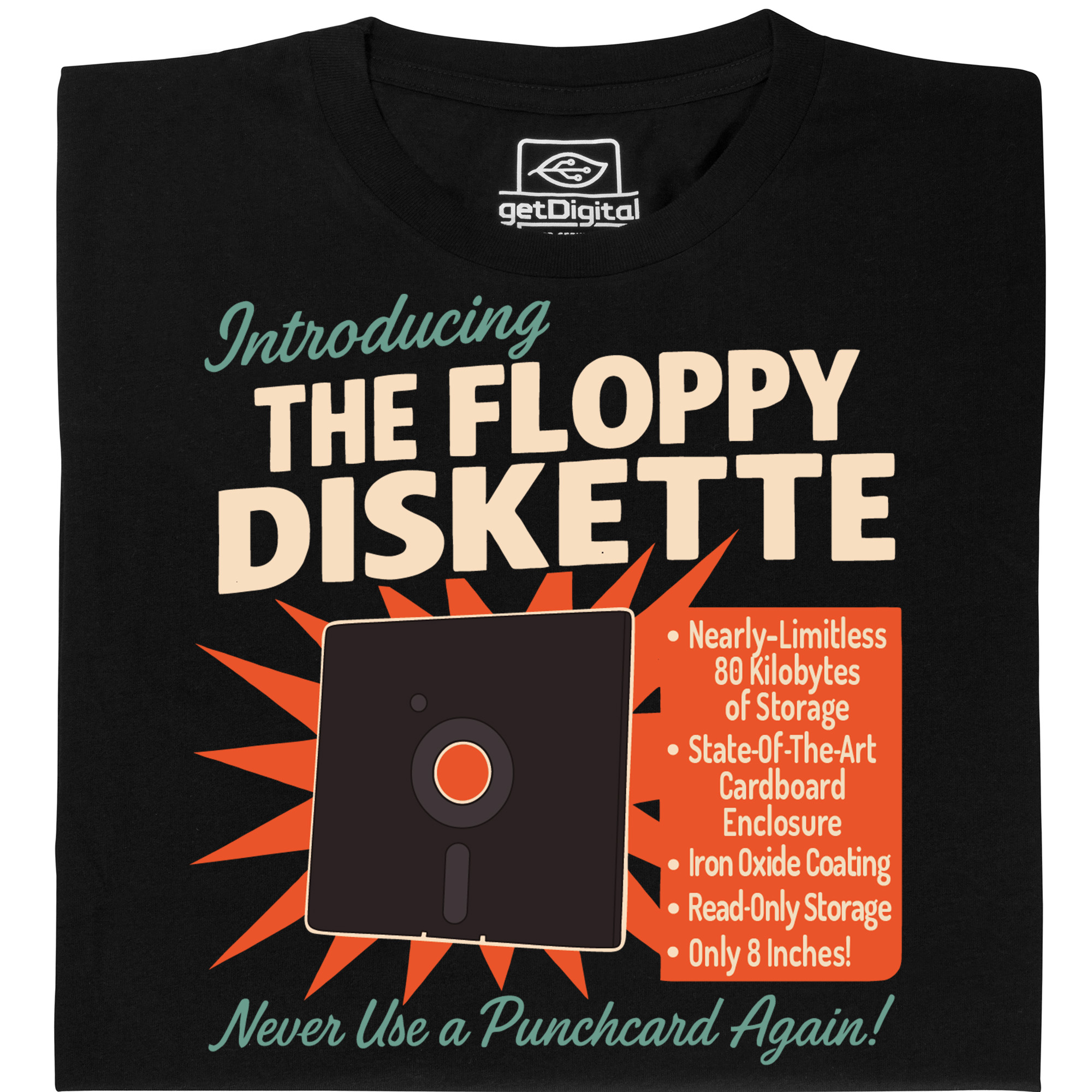 Fair gehandeltes Öko-T-Shirt: The Floppy Diskette