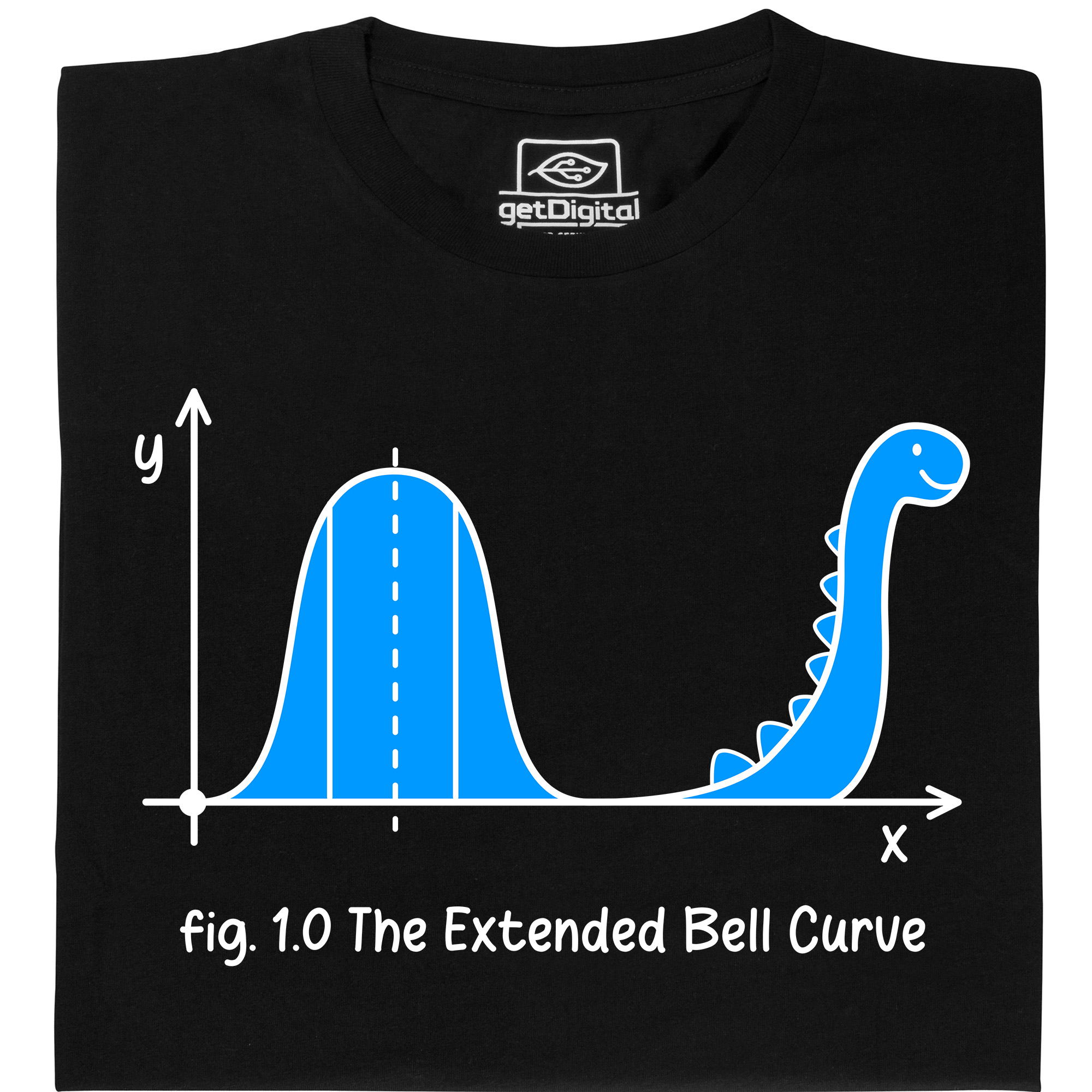 Fair gehandeltes Öko-T-Shirt: Dinokurve