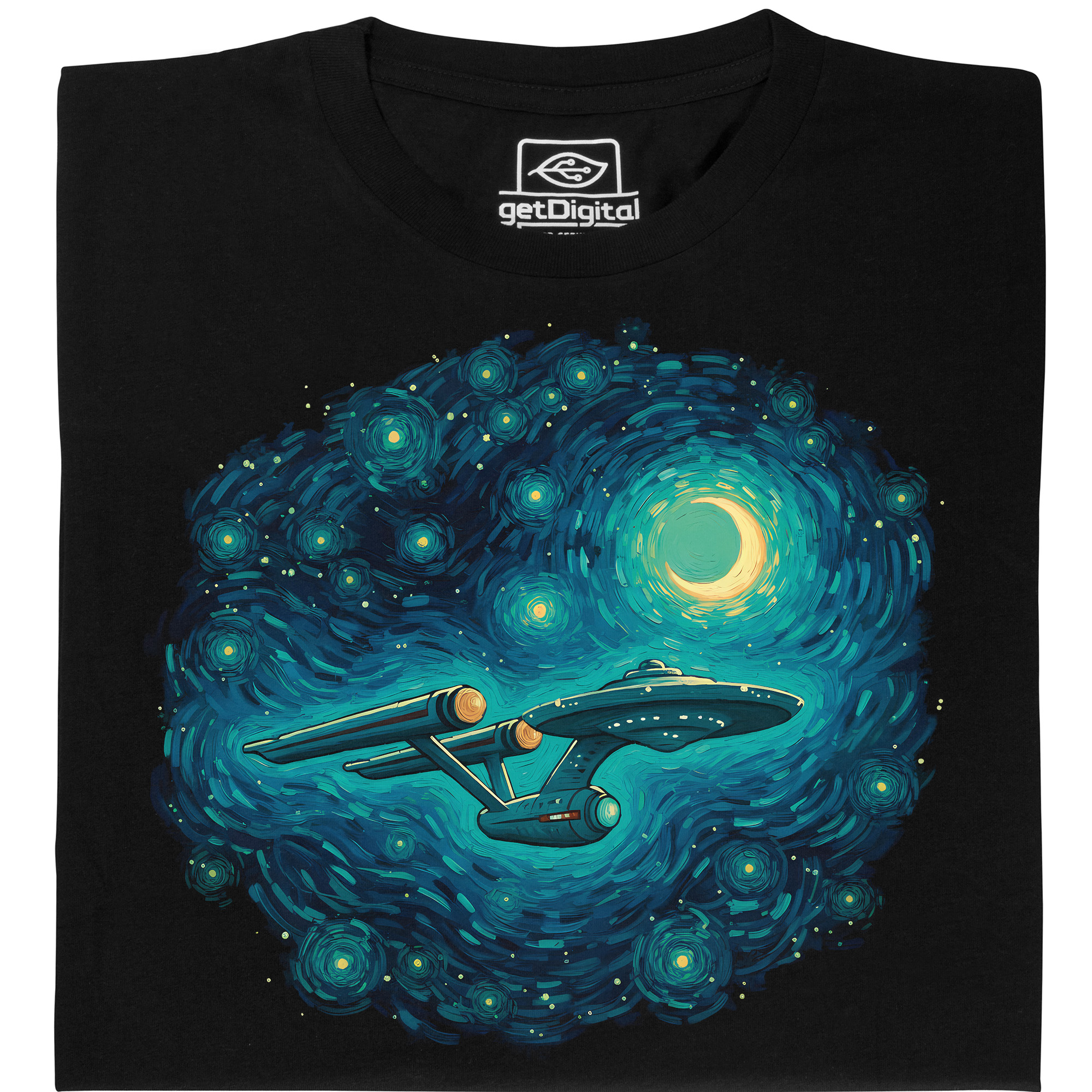 Fair gehandeltes Öko-T-Shirt: Galaktische Wirbel