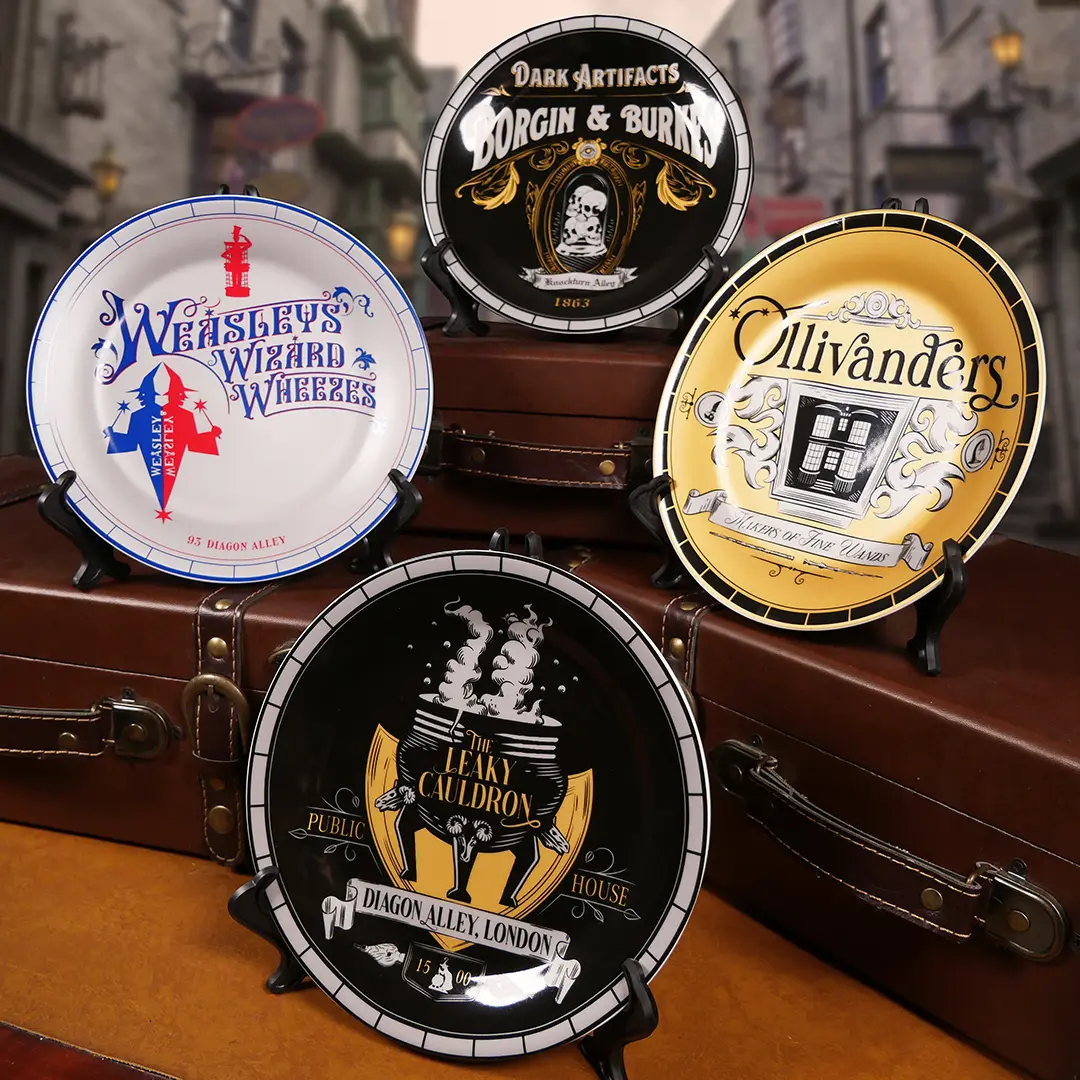 Harry Potter Läden der Winkelgasse Tellerset (4 Stück)