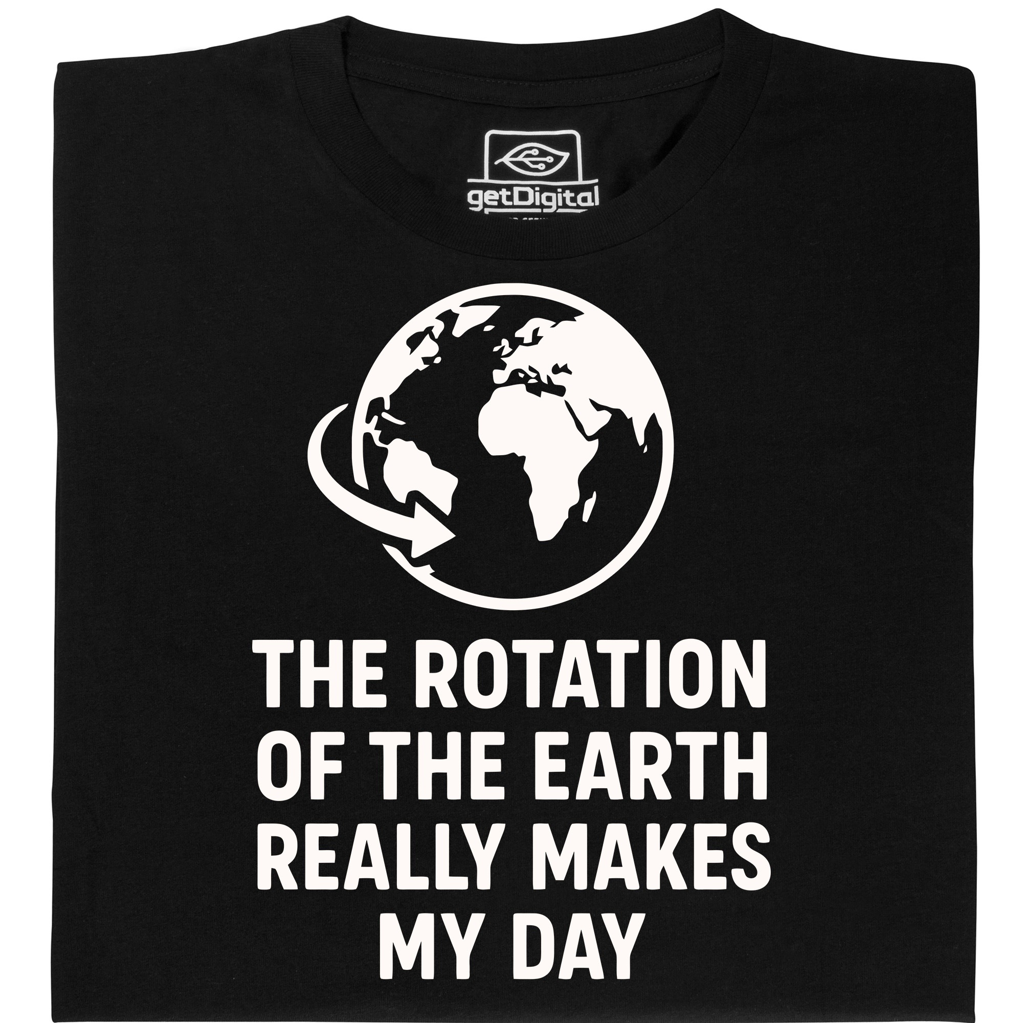 Fair gehandeltes Öko-T-Shirt: The Rotation of the Earth