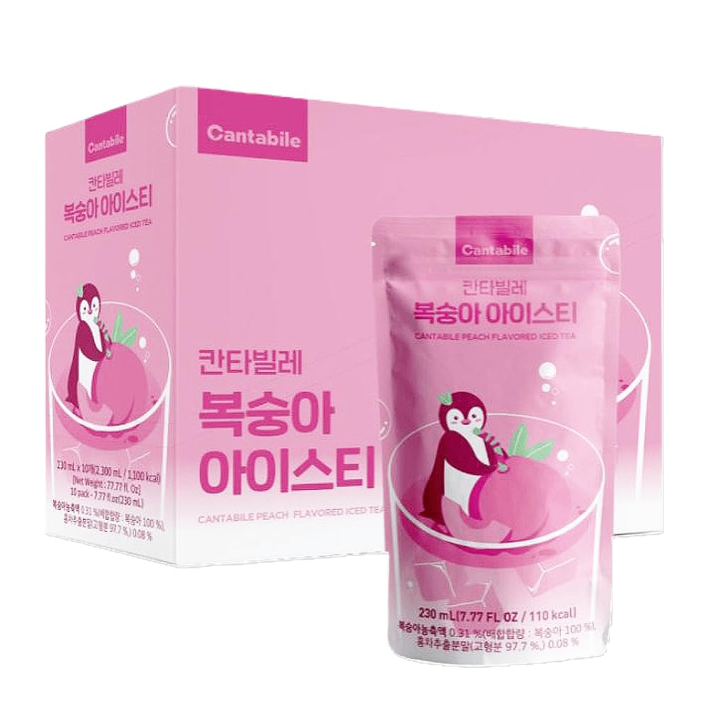 Cantabile – Koreanische Limonaden aus dem Beutel : Pfirsich (10er Pack)