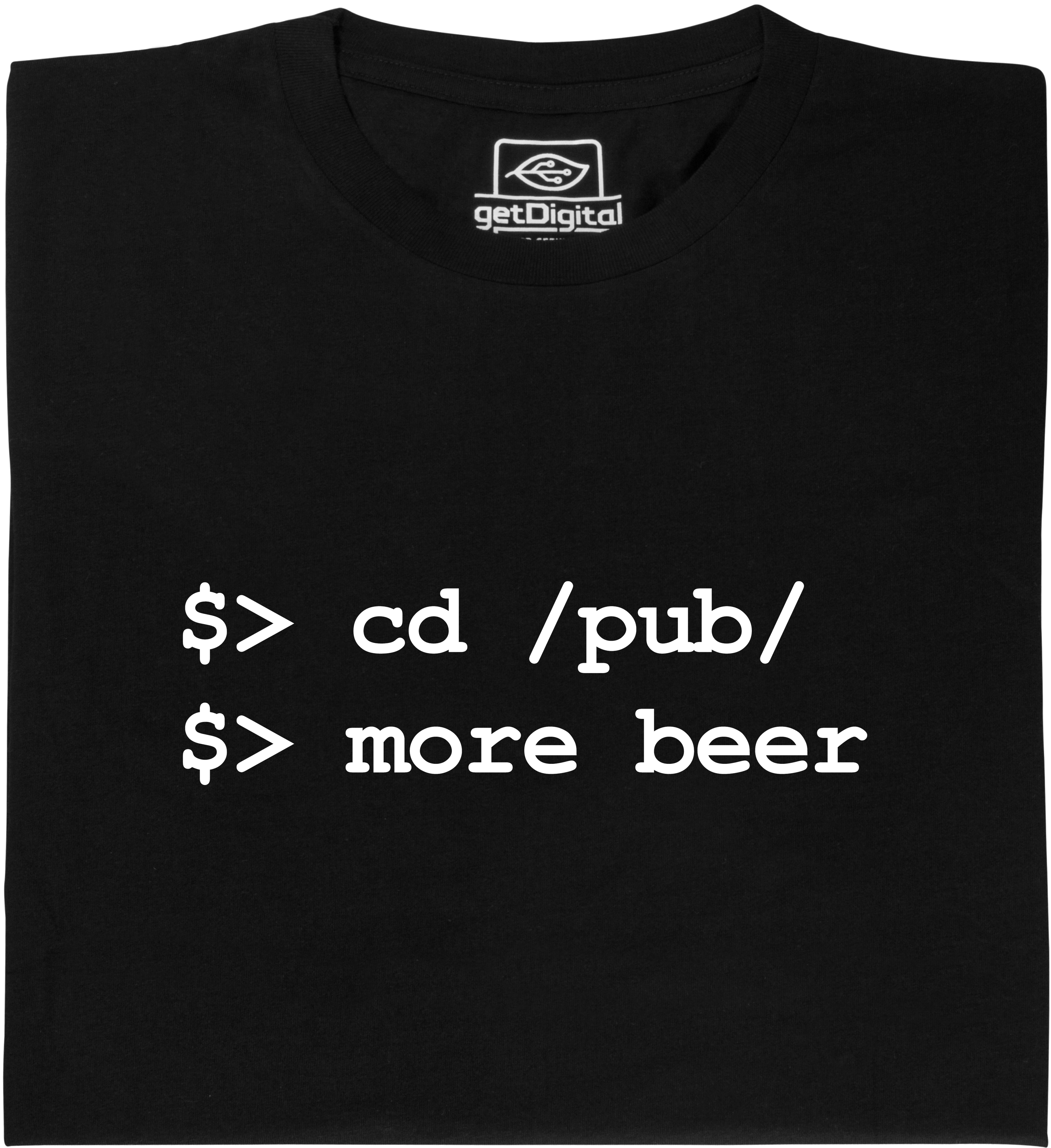 Fair gehandeltes Öko-T-Shirt: cd pub more beer