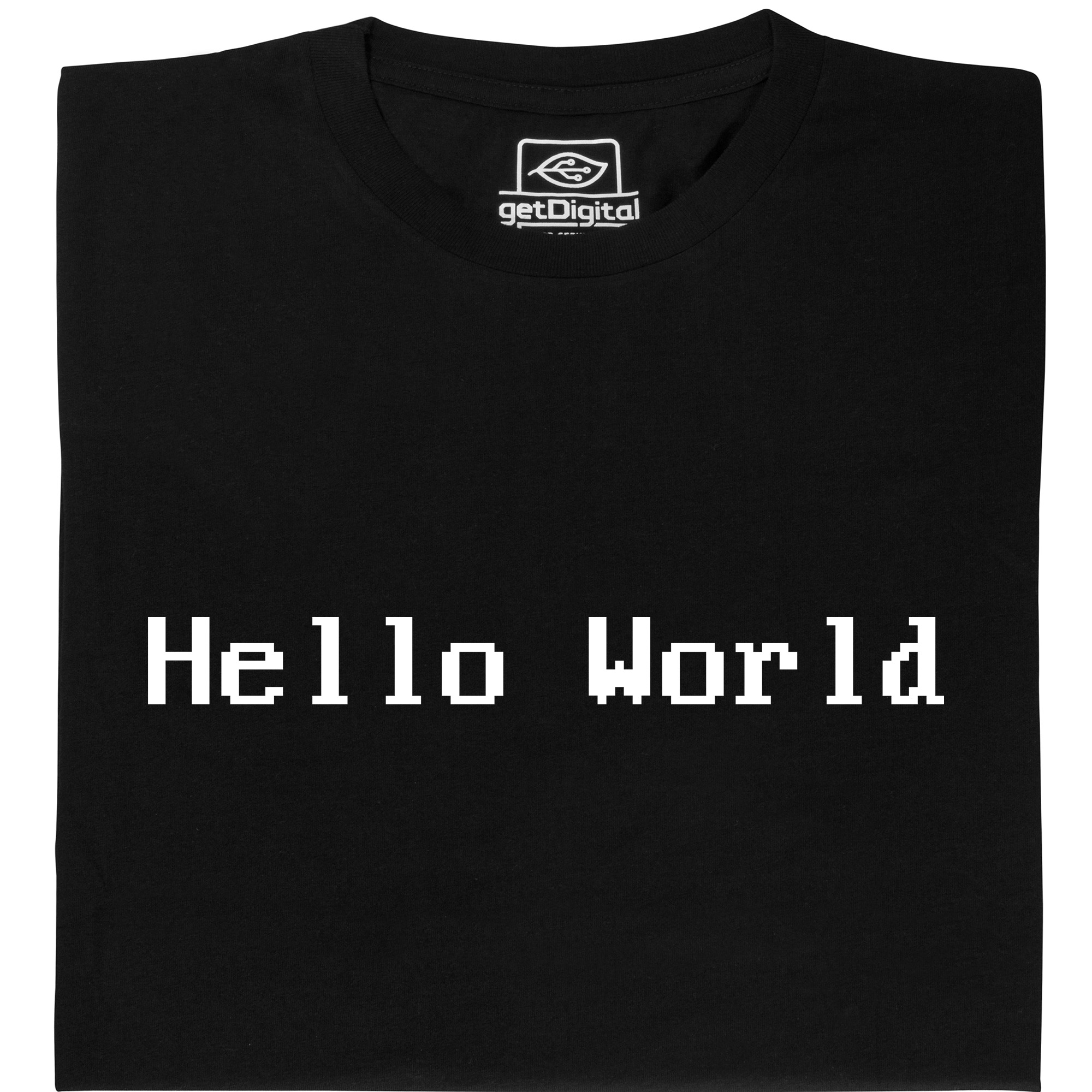 Fair gehandeltes Öko-T-Shirt: Hello World