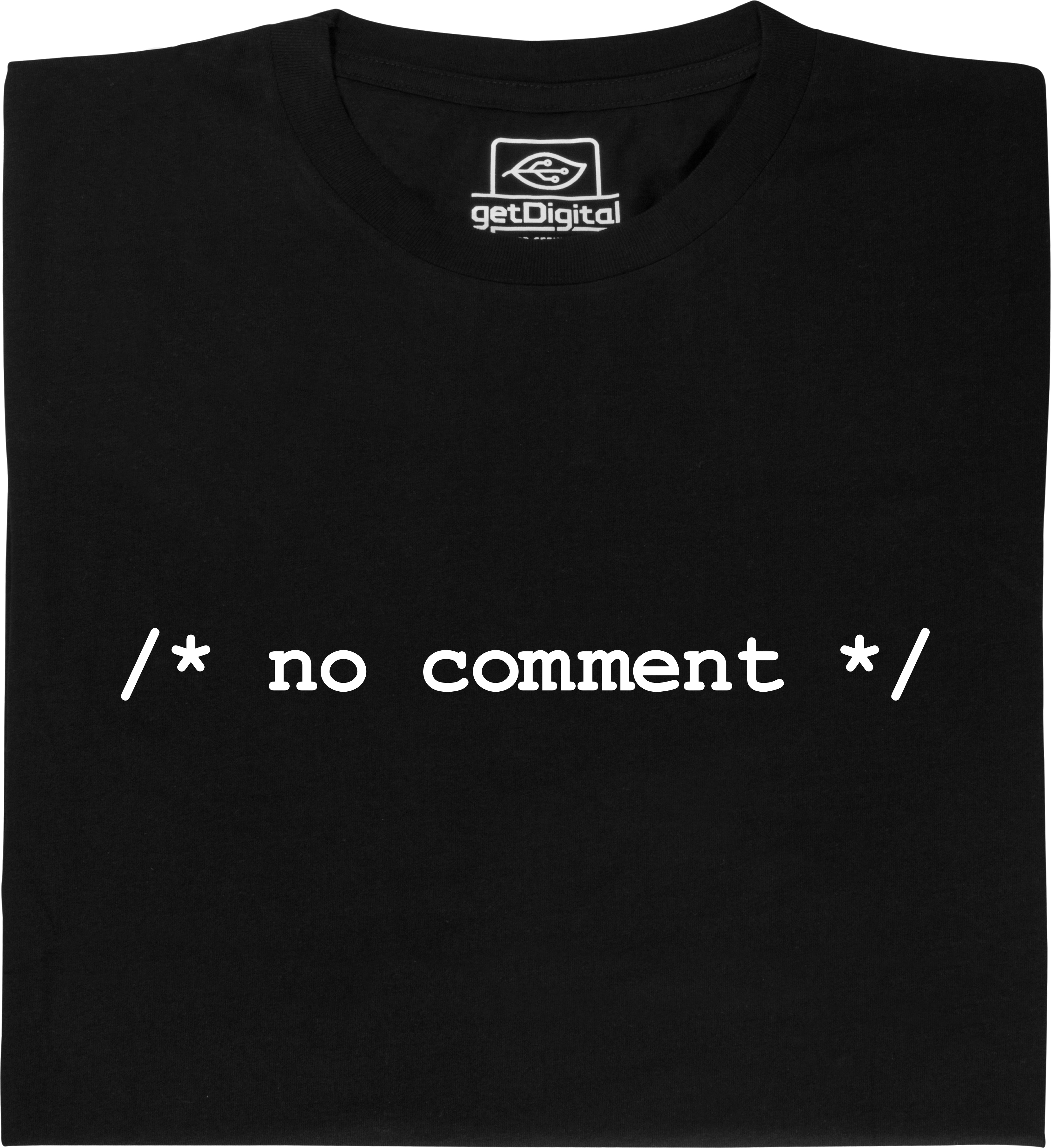 Fair gehandeltes Öko-T-Shirt: /* no comment */