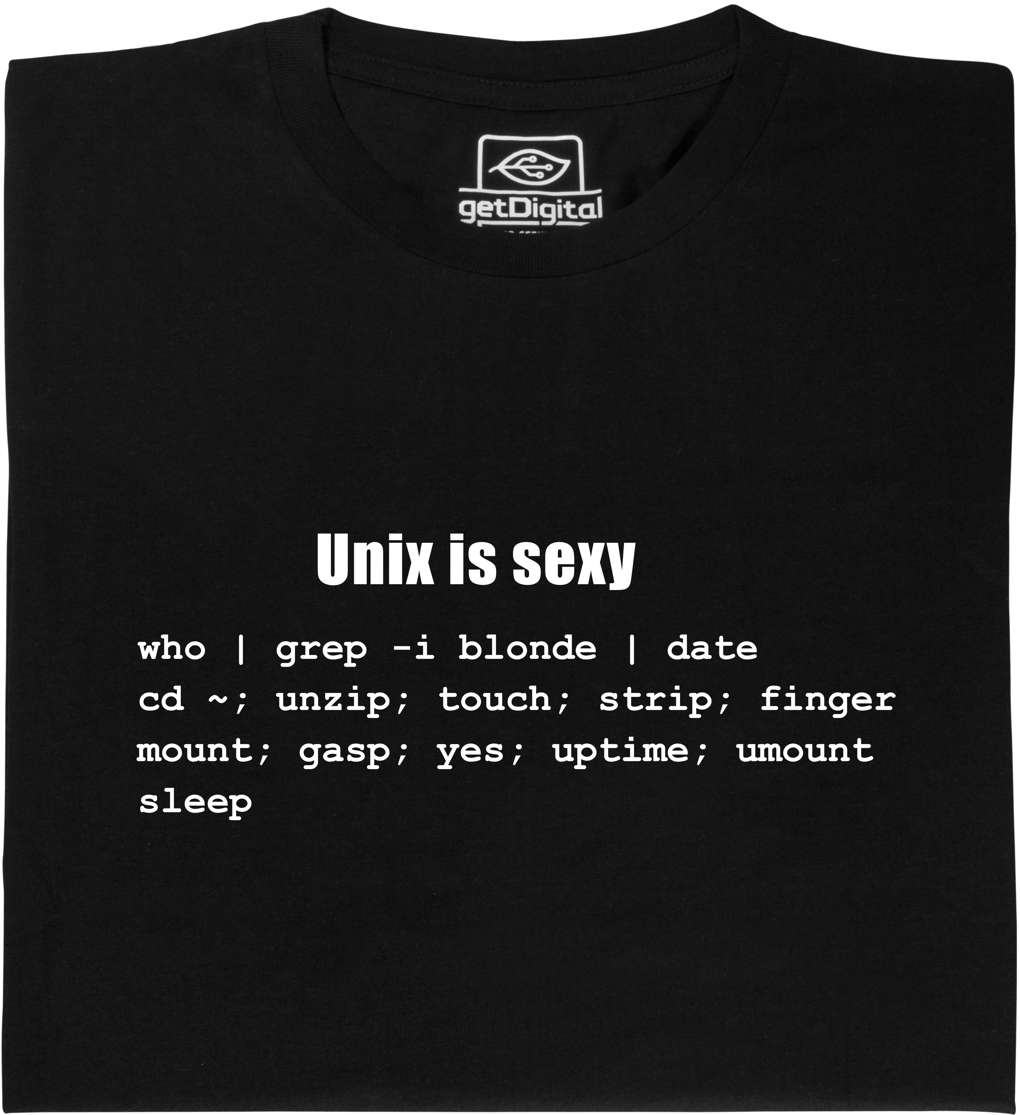 Fair gehandeltes Öko-T-Shirt: Unix is sexy