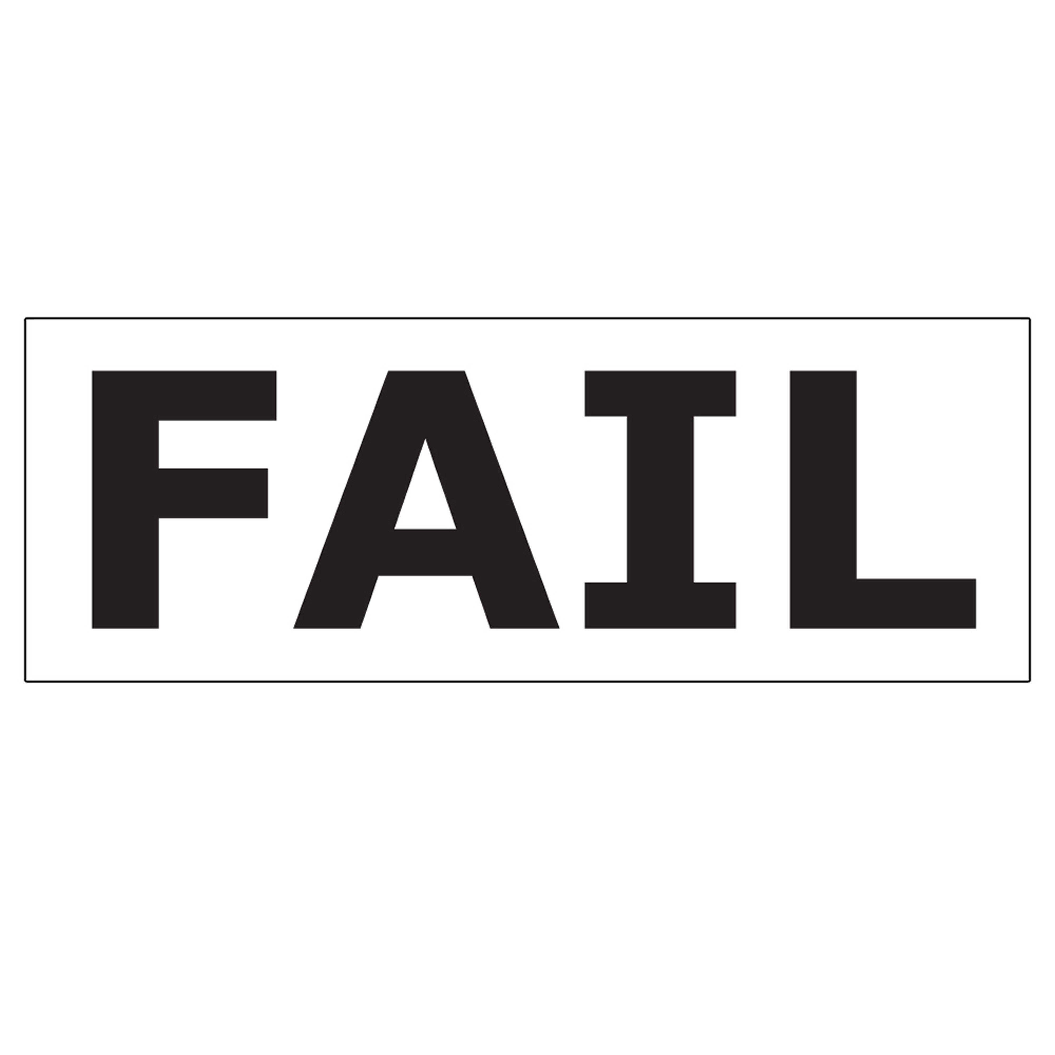 Aufkleber: Fail