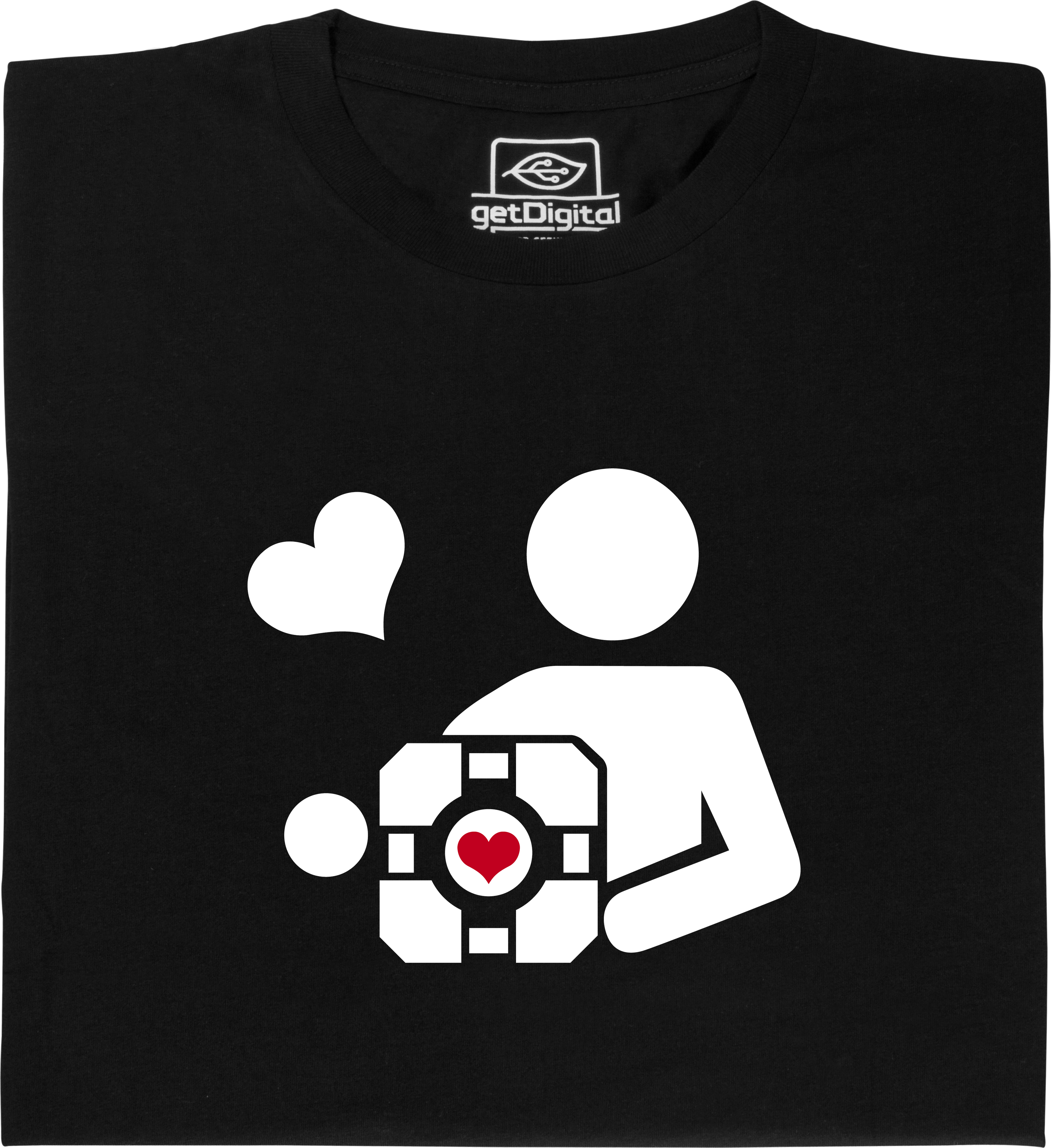 Fair gehandeltes Öko-T-Shirt: Companion Cube