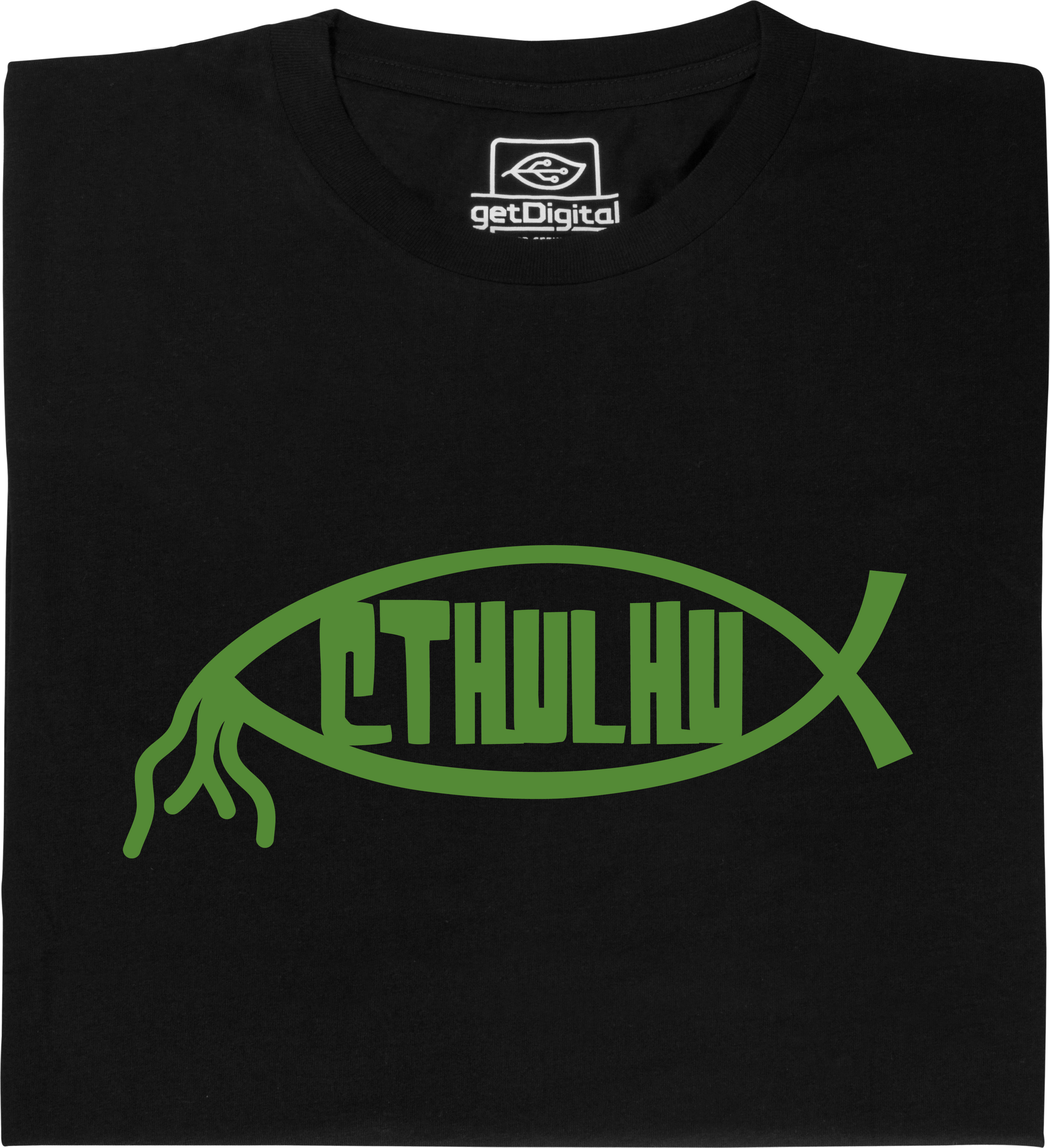 Fair gehandeltes Öko-T-Shirt: Cthulhu Fisch