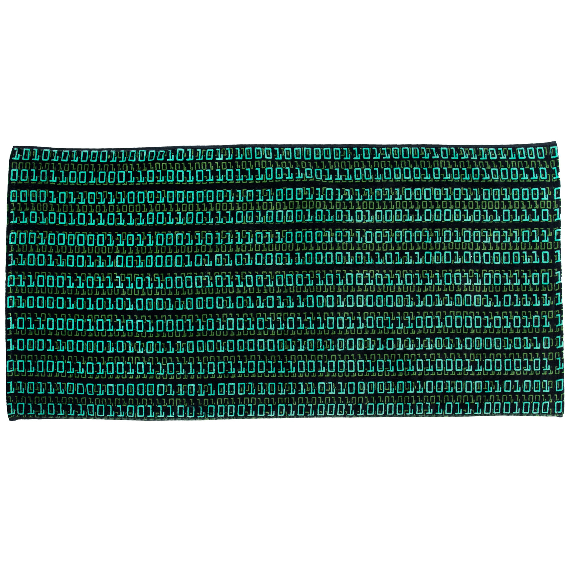 getDigital Binärdcode Badehandtuch – großes Strandhandtuch für Computer Geeks, Nerds und Gamer – 140 x 70 cm, 100% Baumwolle, Öko-Tex Standard 100