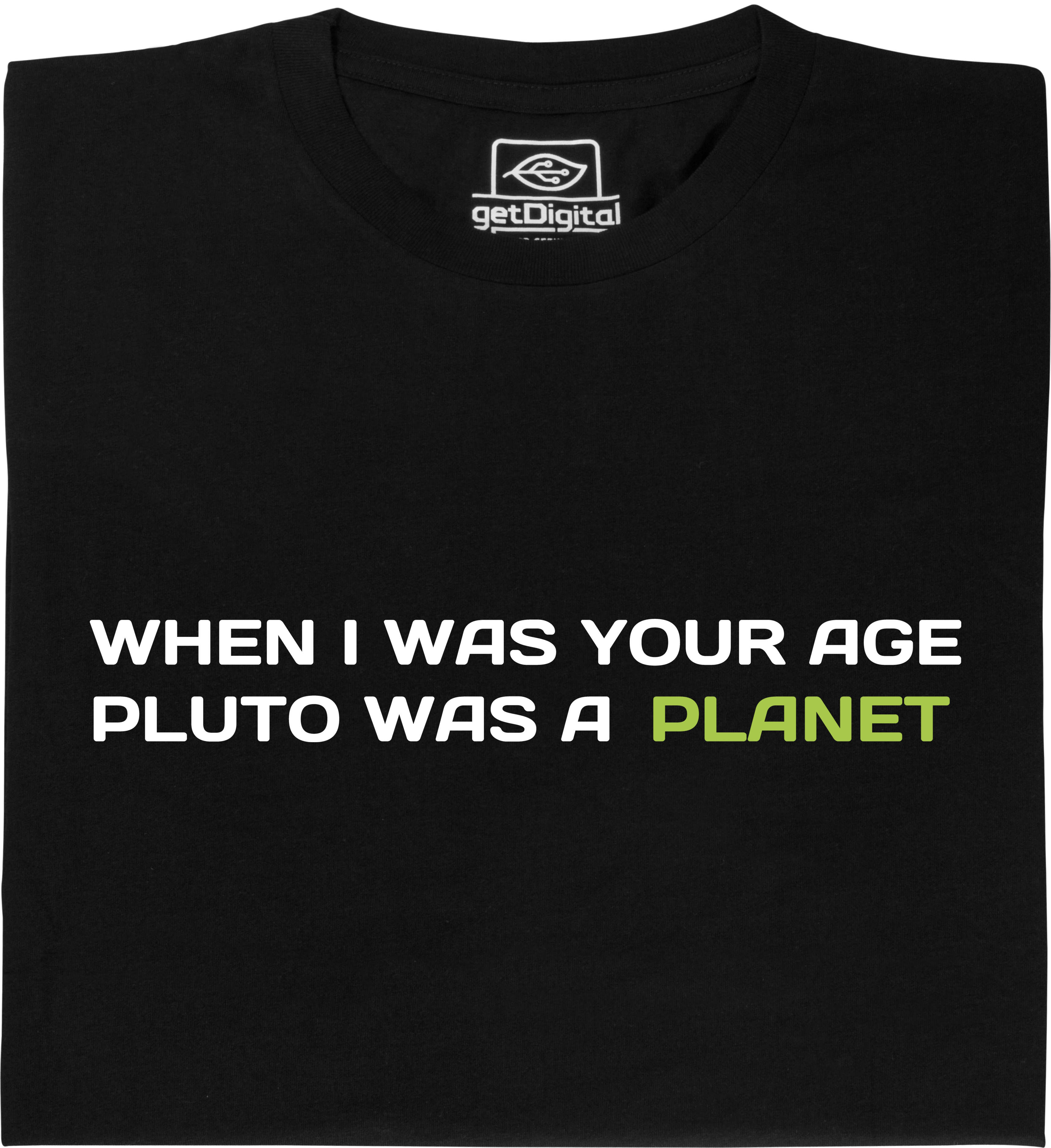 Fair gehandeltes Öko-T-Shirt: Pluto was a planet