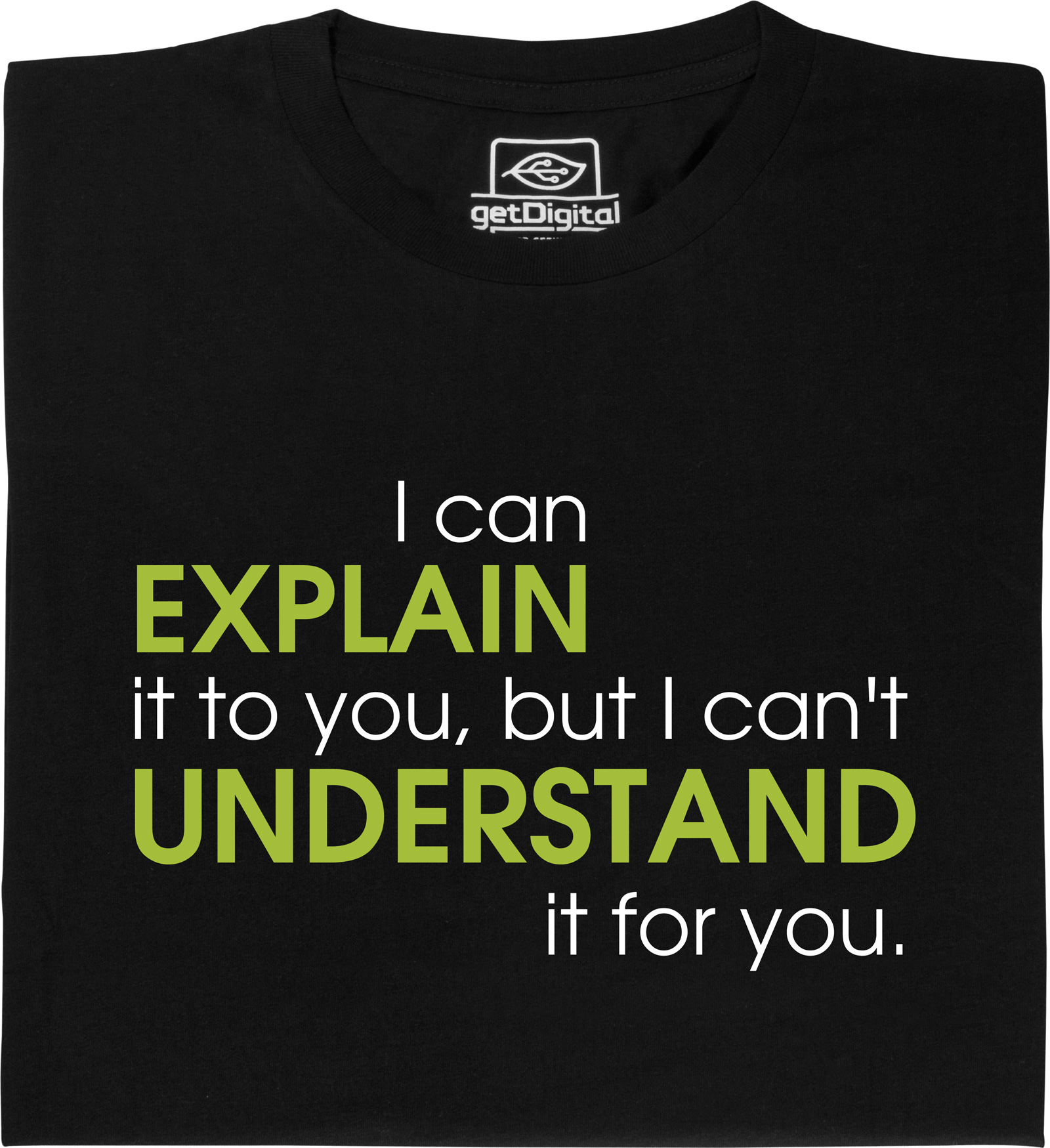 Fair gehandeltes Öko-T-Shirt: EXPLAIN vs UNDERSTAND