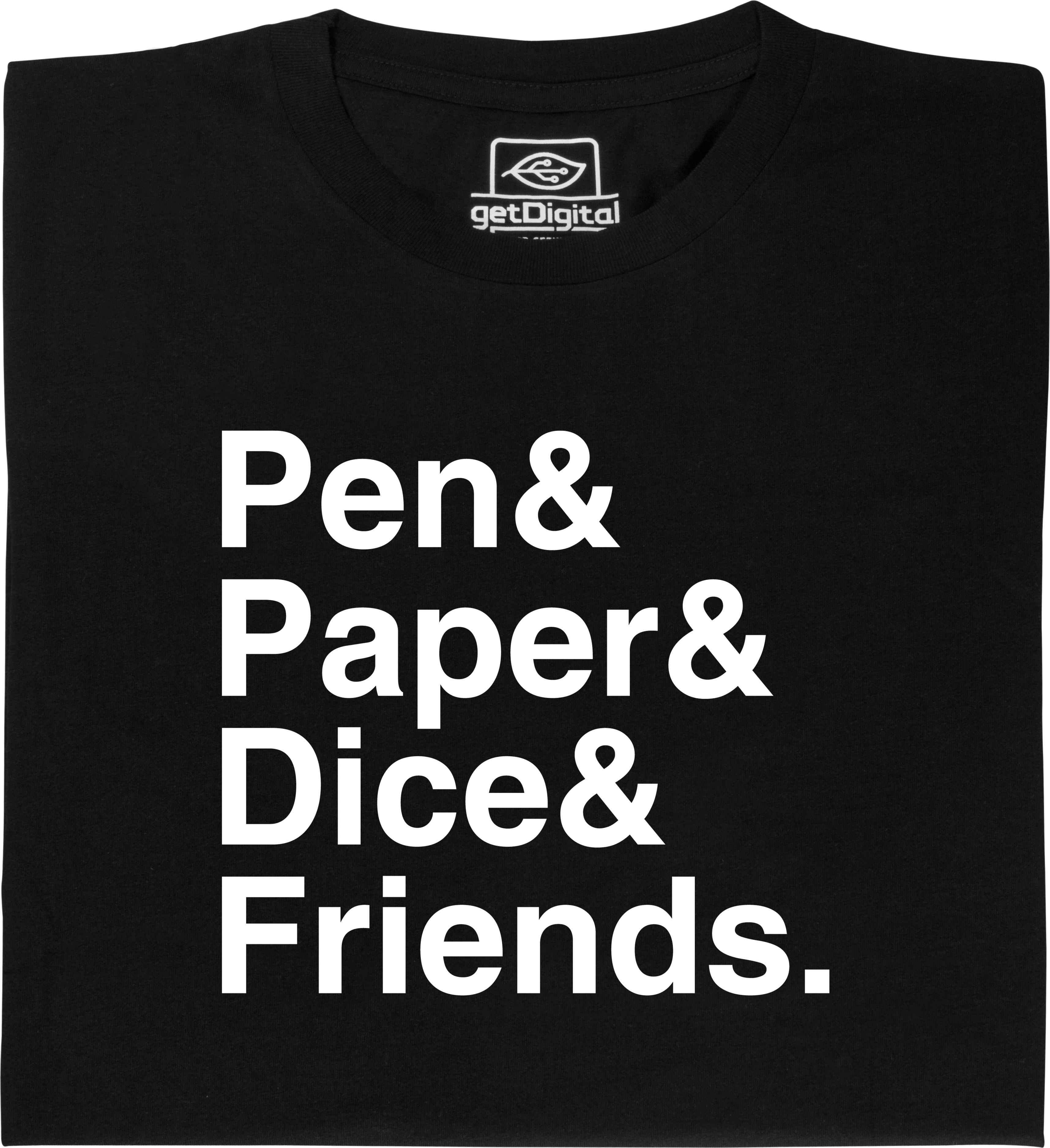 Fair gehandeltes Öko-T-Shirt: Pen Paper Dice Friends