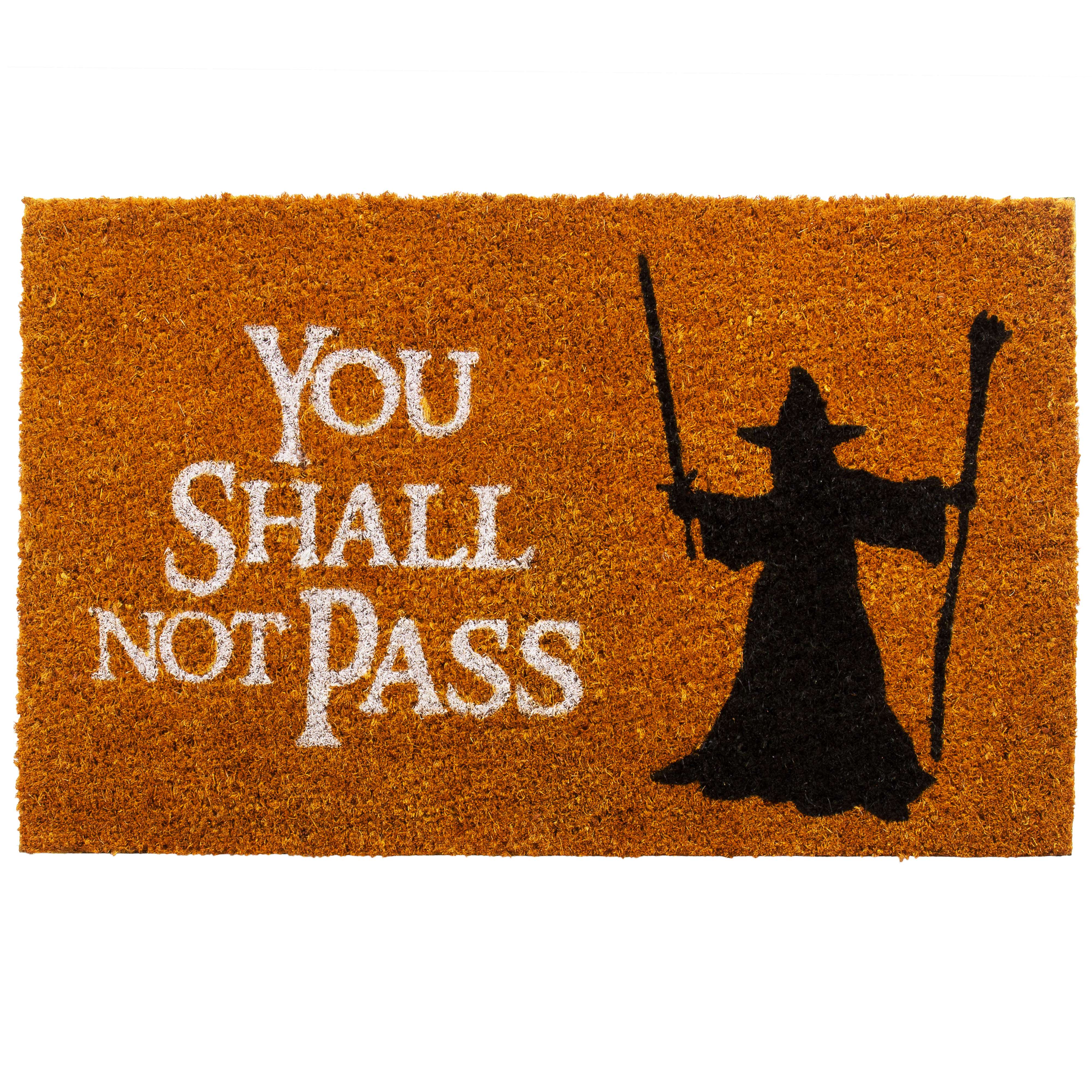 getDigital You shall not pass Fußmatte – Türmatte mit berühmter Szene aus einem Fantasy Film – 60 x 40 cm