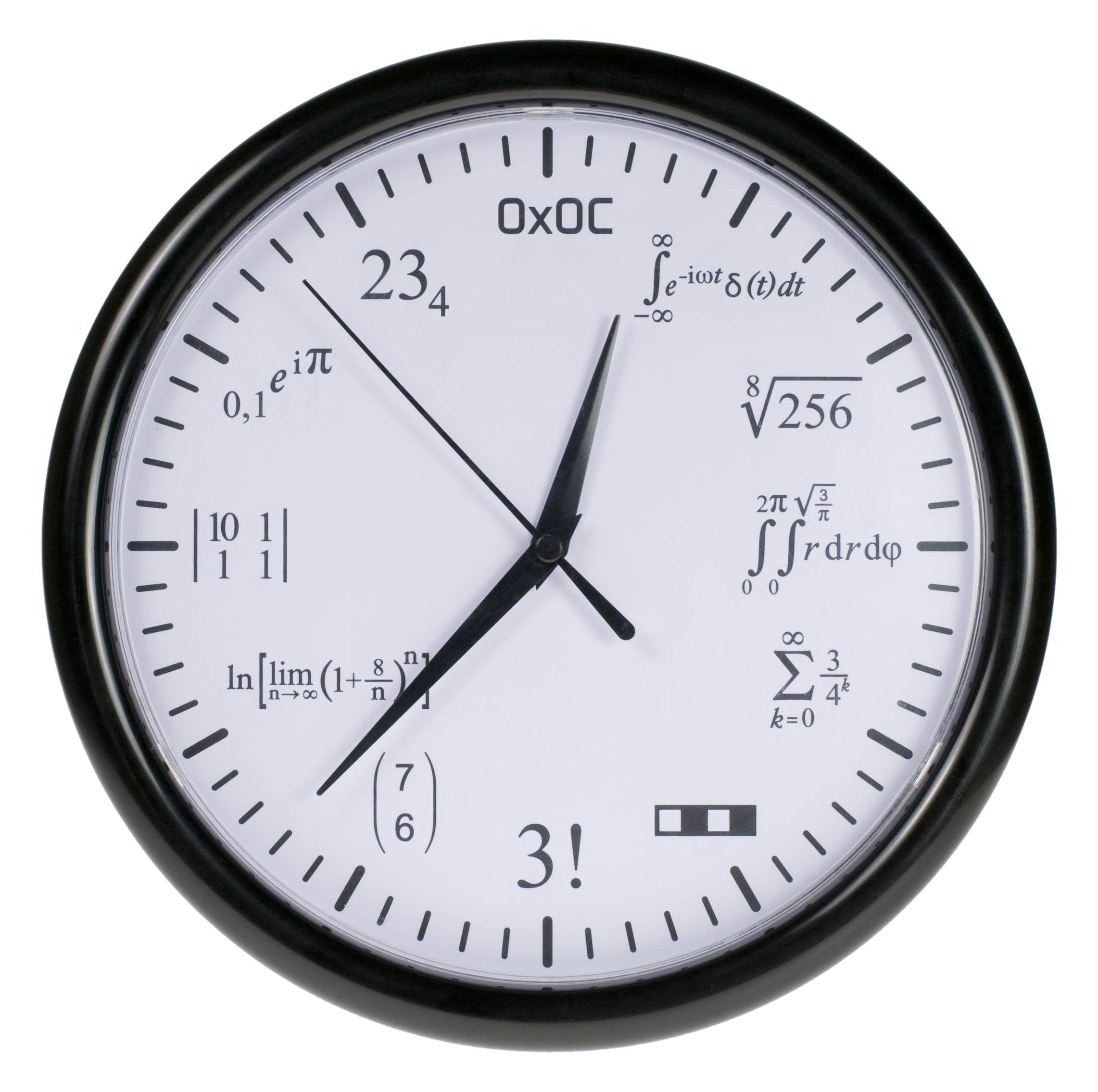 getDigital Mathe-Uhr – Verschlüsselte Wanduhr mit vielfältigen Mathematik Aufgaben – Kreativer Geschenk-Artikel im eleganten Design